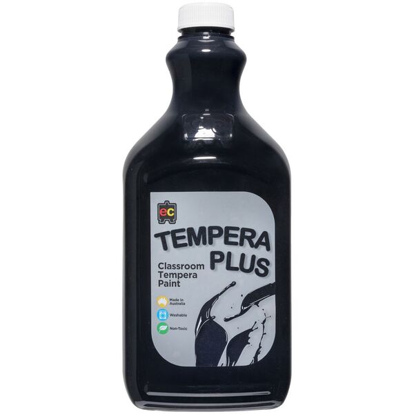 Tempera Plus Paint 2Lt Black